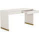 Ilona 55 X 22 inch Oyster Shagreen Desk